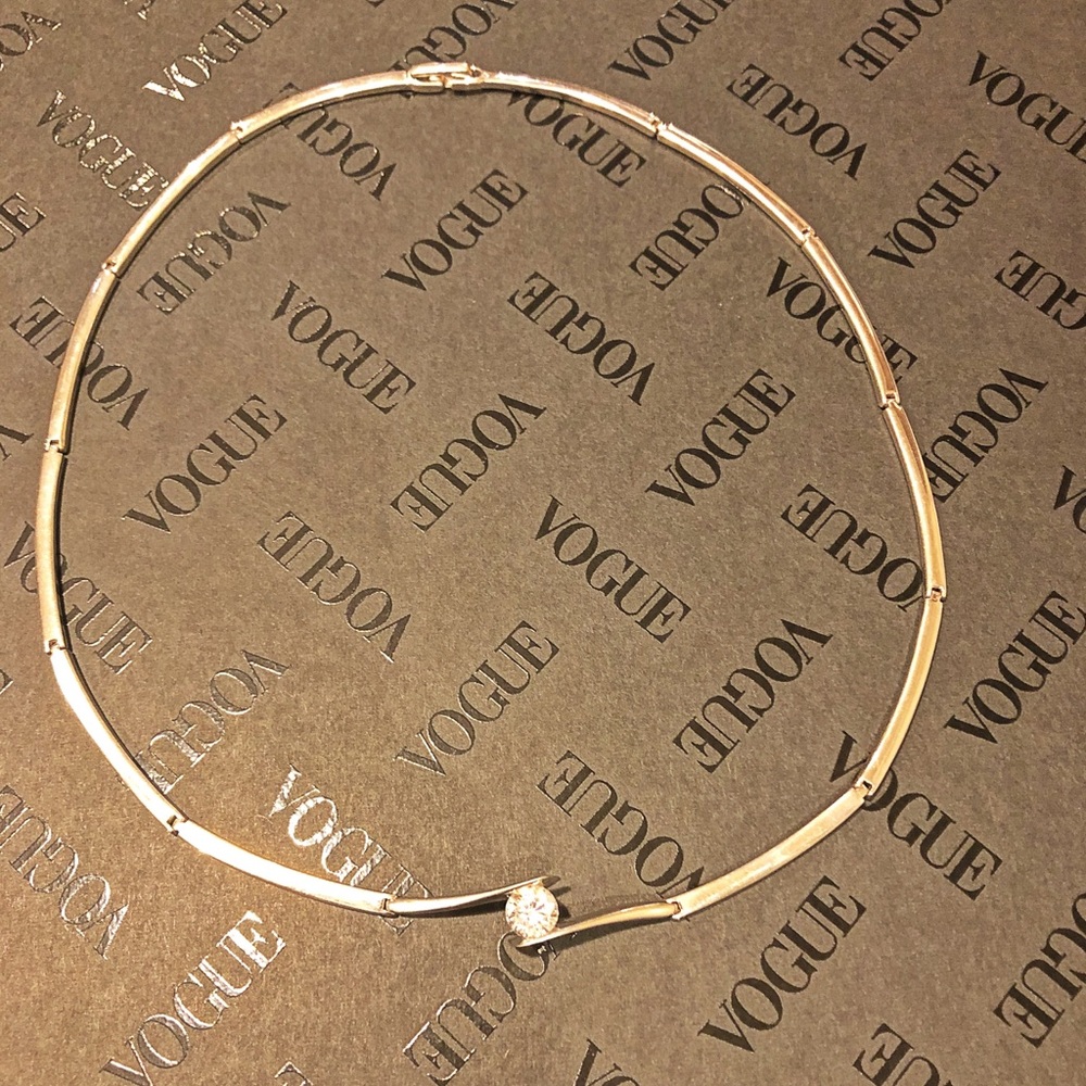 .925 silver necklace with 3ct cubic zirconia
